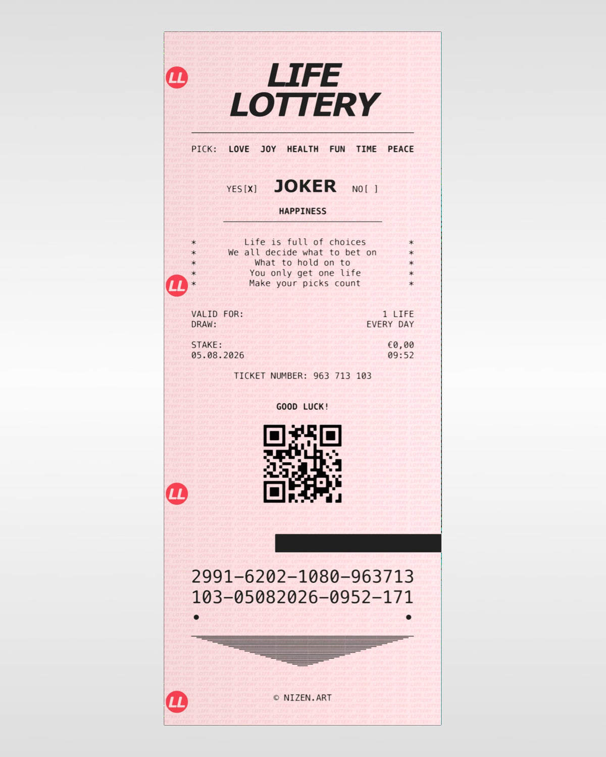 LIFE LOTTERY W (70x175)